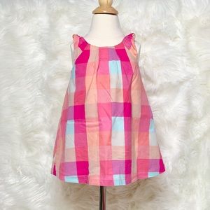Pink Plaid baby girls Dress 9-12 months